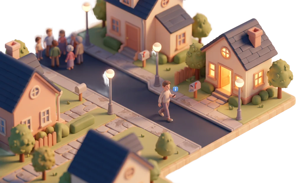 AI-generated illustration: Civil unrest
